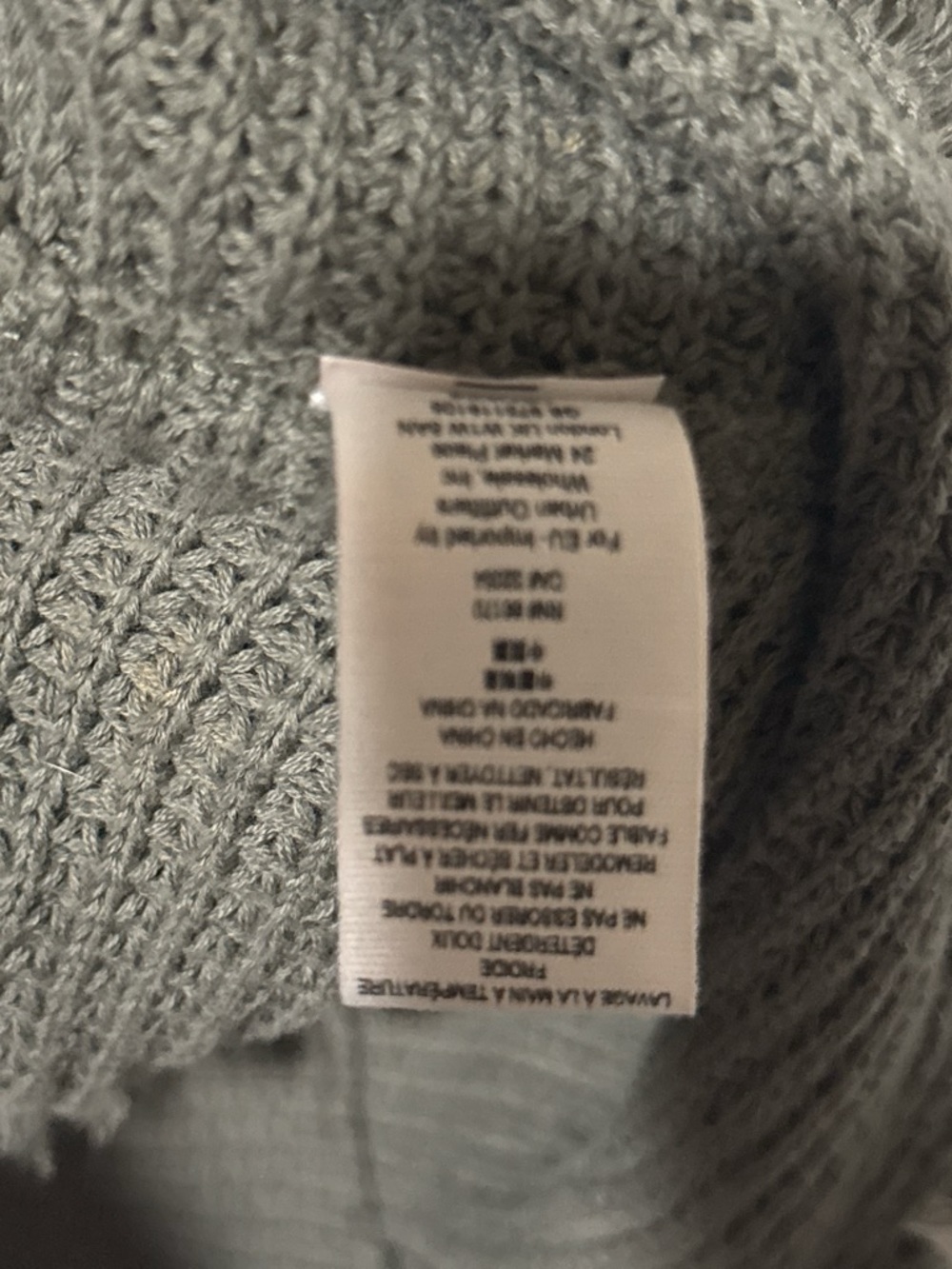 Free People Olive Green Waffle Knit Cold Shoulder Sweater - Picture 6 of 6